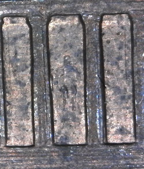 1998-P-Lincoln-Memorial-Cent-With-Nice-Column-Bar-DDR!-To-The-Left